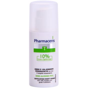 Pharmaceris T-Zone Oily Skin Sebo-Almond Peel crema de noapte pentru curatare si regenerativa pentru definirea pielii